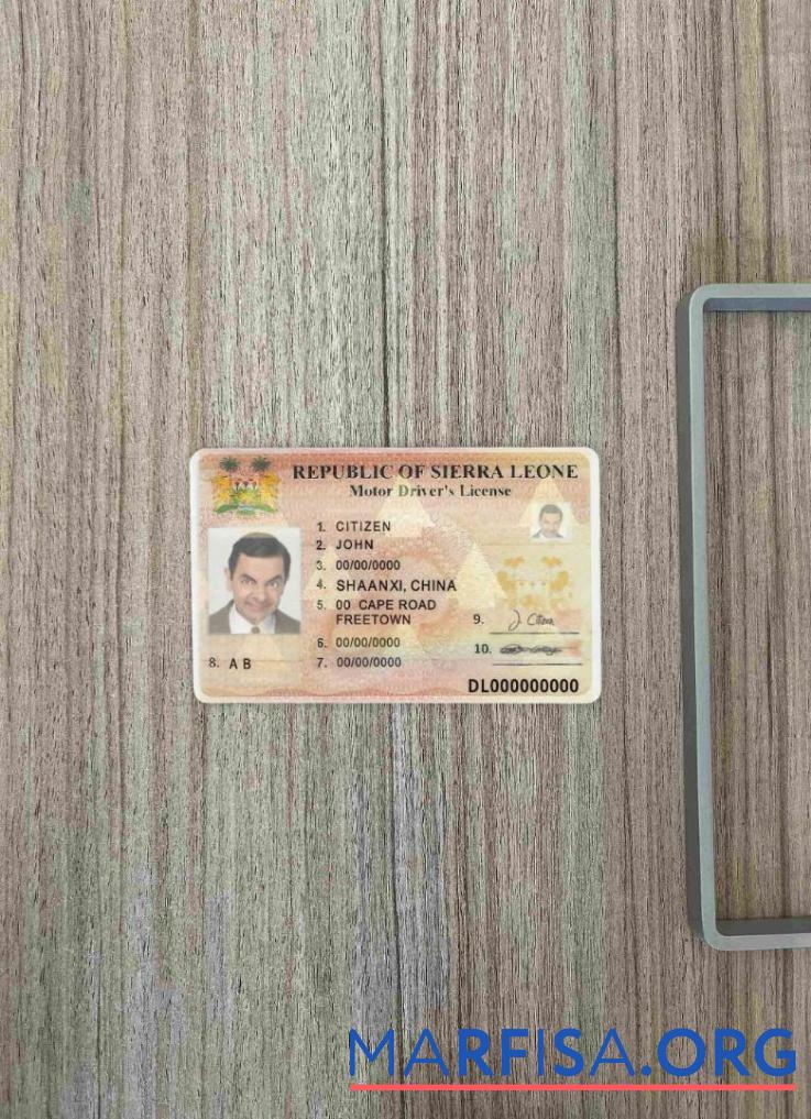 Downloadable Sierra Leone DL photolook sample